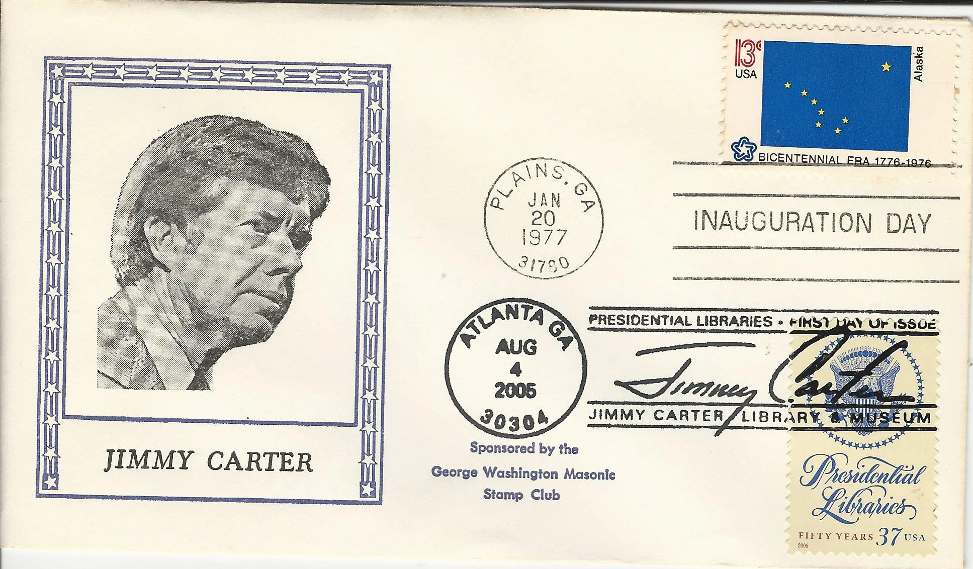Inauguration Jimmy Carter Postmark #1: Washington, DC —&hellip;